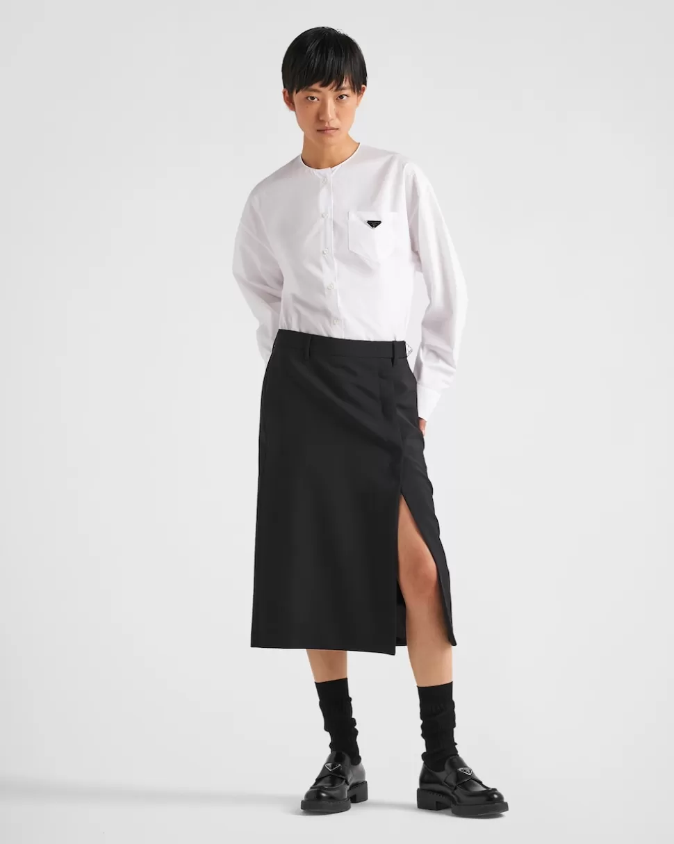 Prada Falda Midi De Kid Mohair^Mujer FALDAS