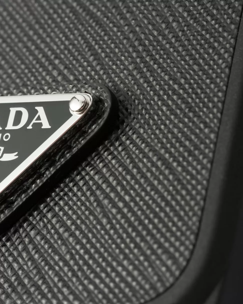 Prada Funda Para Iphone 15 Pro De Piel Saffiano^Mujer ACCESORIOS TECNOLÓGICOS Y LLAVEROS