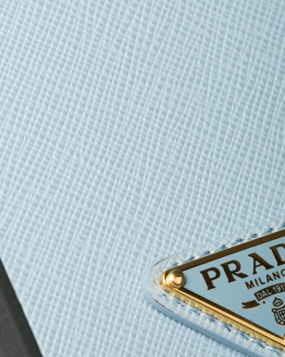 Prada Funda Para Iphone 15 Pro Max De Piel Saffiano^Mujer ACCESORIOS TECNOLÓGICOS Y LLAVEROS