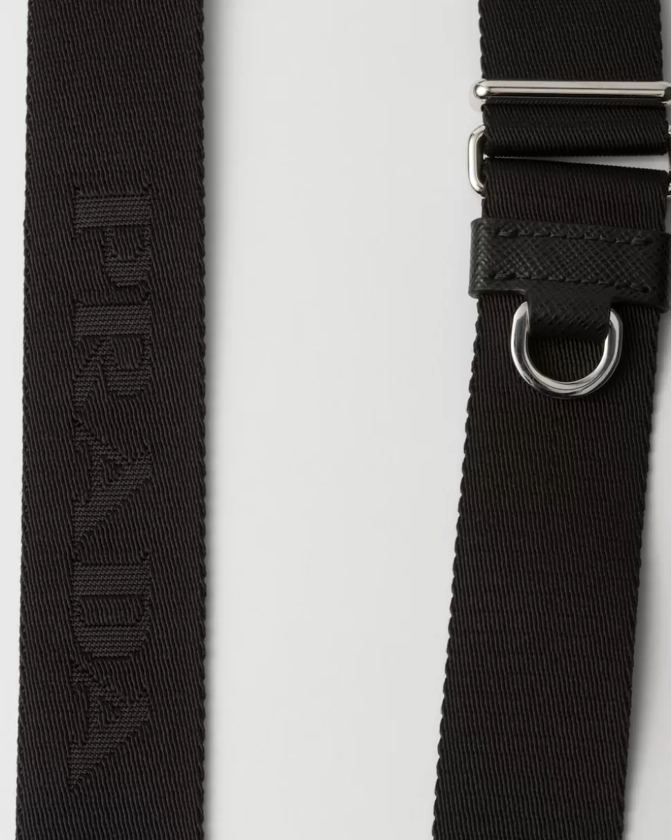 Prada Funda Para Iphone 15 Pro Max De Piel Saffiano^Mujer ACCESORIOS TECNOLÓGICOS Y LLAVEROS