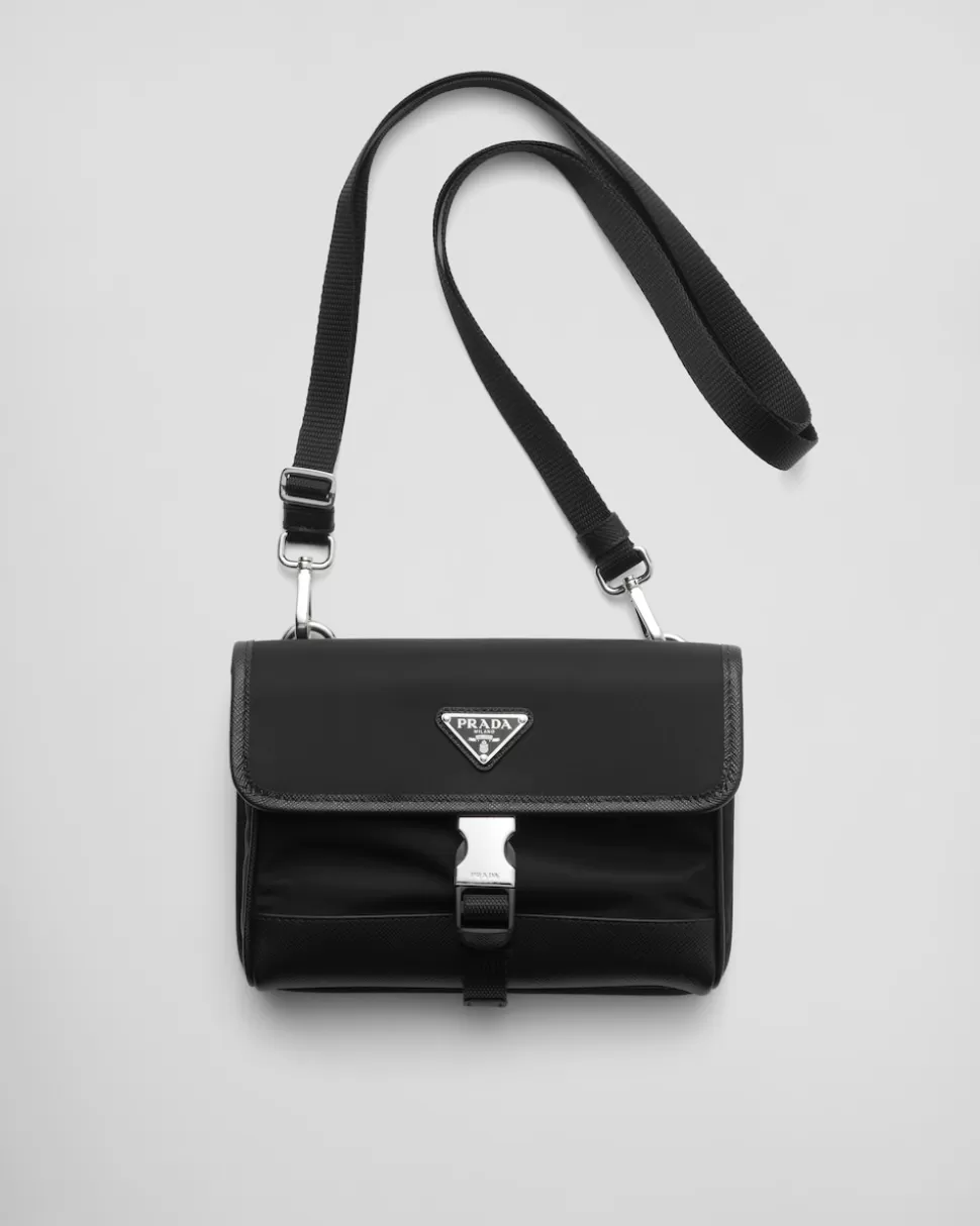 Prada Funda Para Smartphone De Re-nylon Y Piel Saffiano^Mujer/Hombre ACCESORIOS TECNOLÓGICOS Y LLAVEROS | ACCESORIOS TECNOLÓGICOS Y LLAVEROS