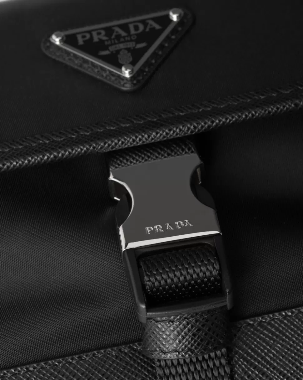 Prada Funda Para Smartphone De Re-nylon Y Piel Saffiano^Mujer/Hombre ACCESORIOS TECNOLÓGICOS Y LLAVEROS | ACCESORIOS TECNOLÓGICOS Y LLAVEROS