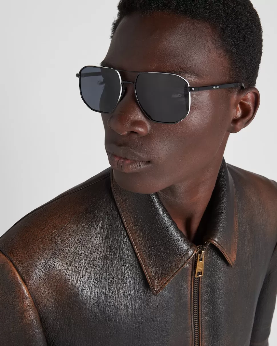 Prada Gafas De Sol Con Logo ^Hombre GAFAS DE SOL