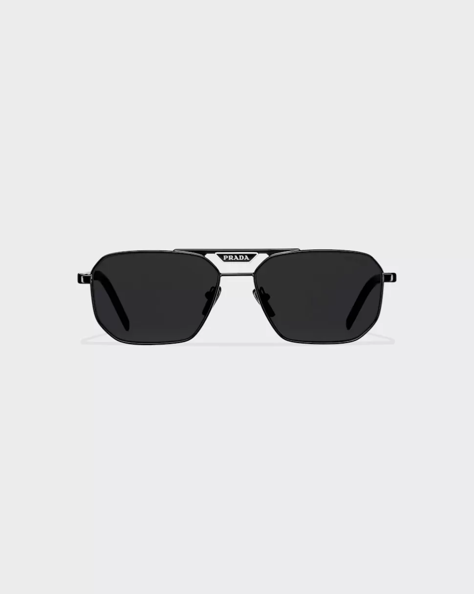 Prada Gafas De Sol Con Logo ^Hombre GAFAS DE SOL