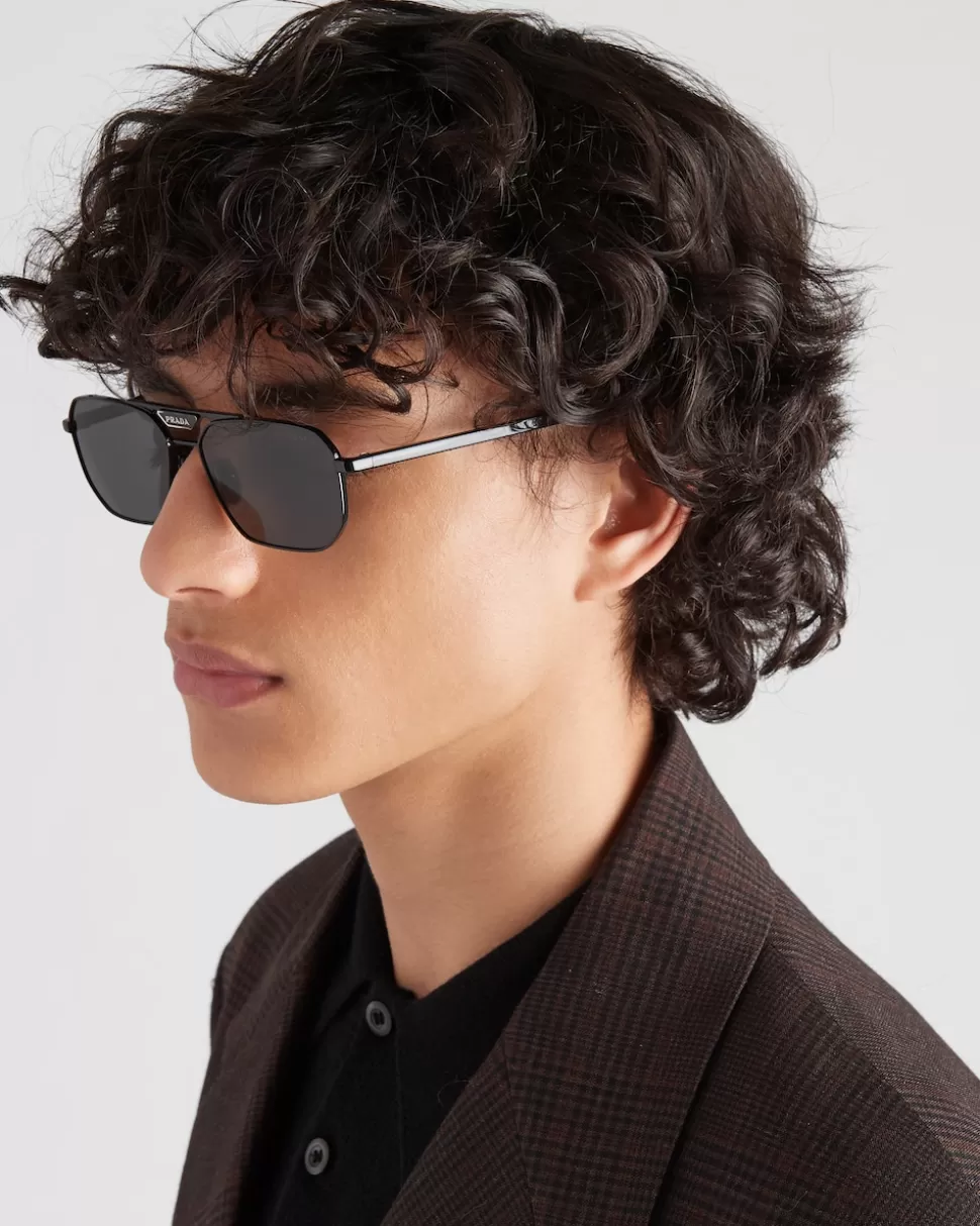 Prada Gafas De Sol Con Logo ^Hombre GAFAS DE SOL