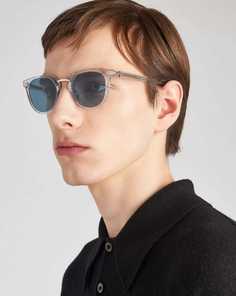 Prada Gafas De Sol Con Logo ^Hombre GAFAS DE SOL