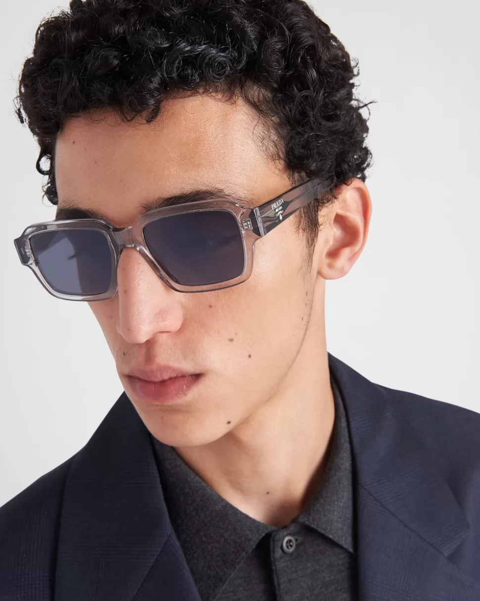Prada Gafas De Sol Con Logo ^Hombre GAFAS DE SOL