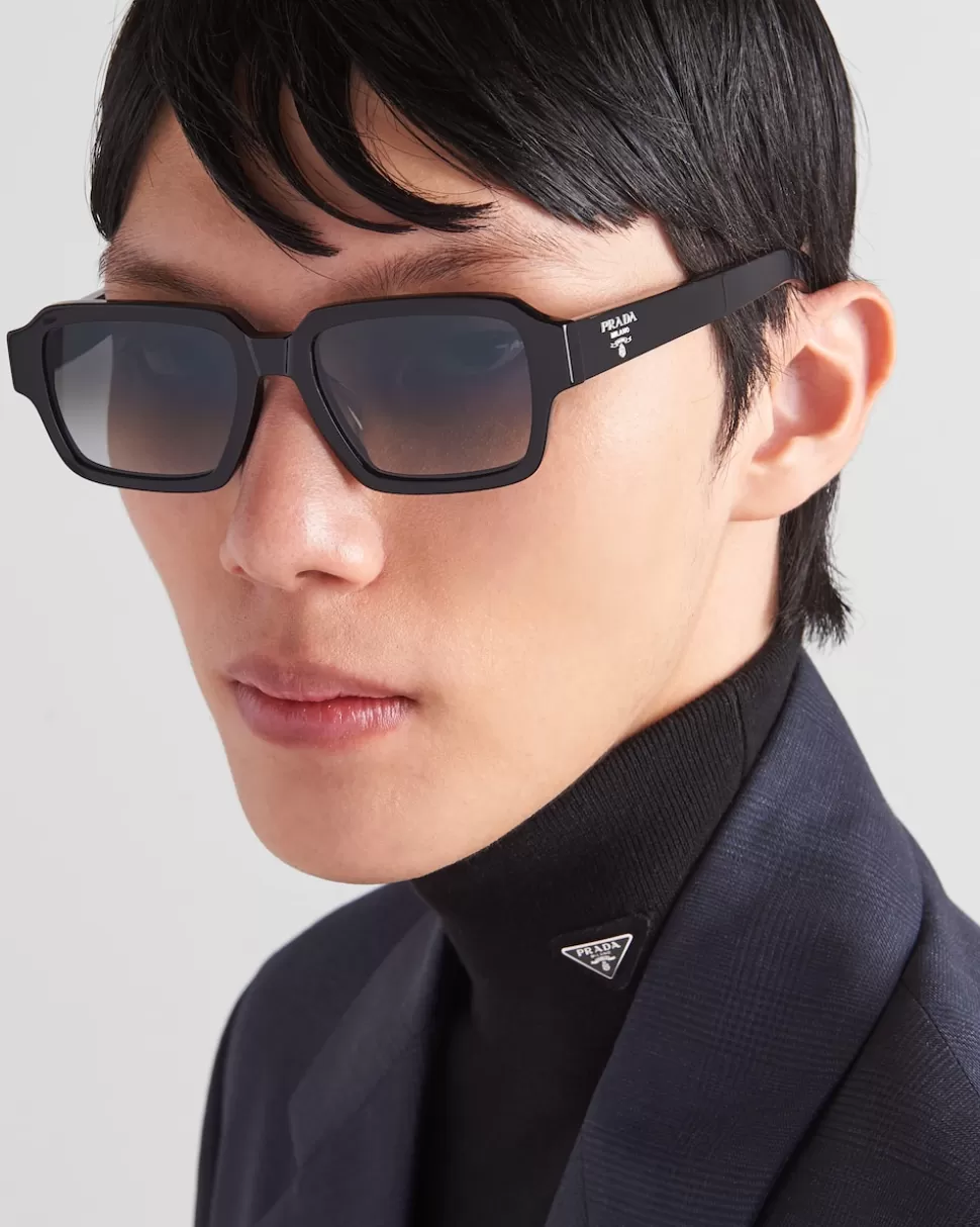 Prada Gafas De Sol Con Logo ^Hombre GAFAS DE SOL
