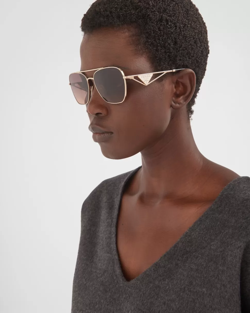 Prada Gafas De Sol Con Logo Triangular^Mujer GAFAS DE SOL