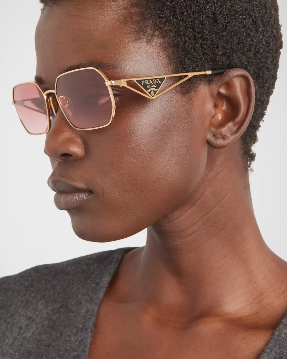 Prada Gafas De Sol Con Logo Triangular^Mujer GAFAS DE SOL