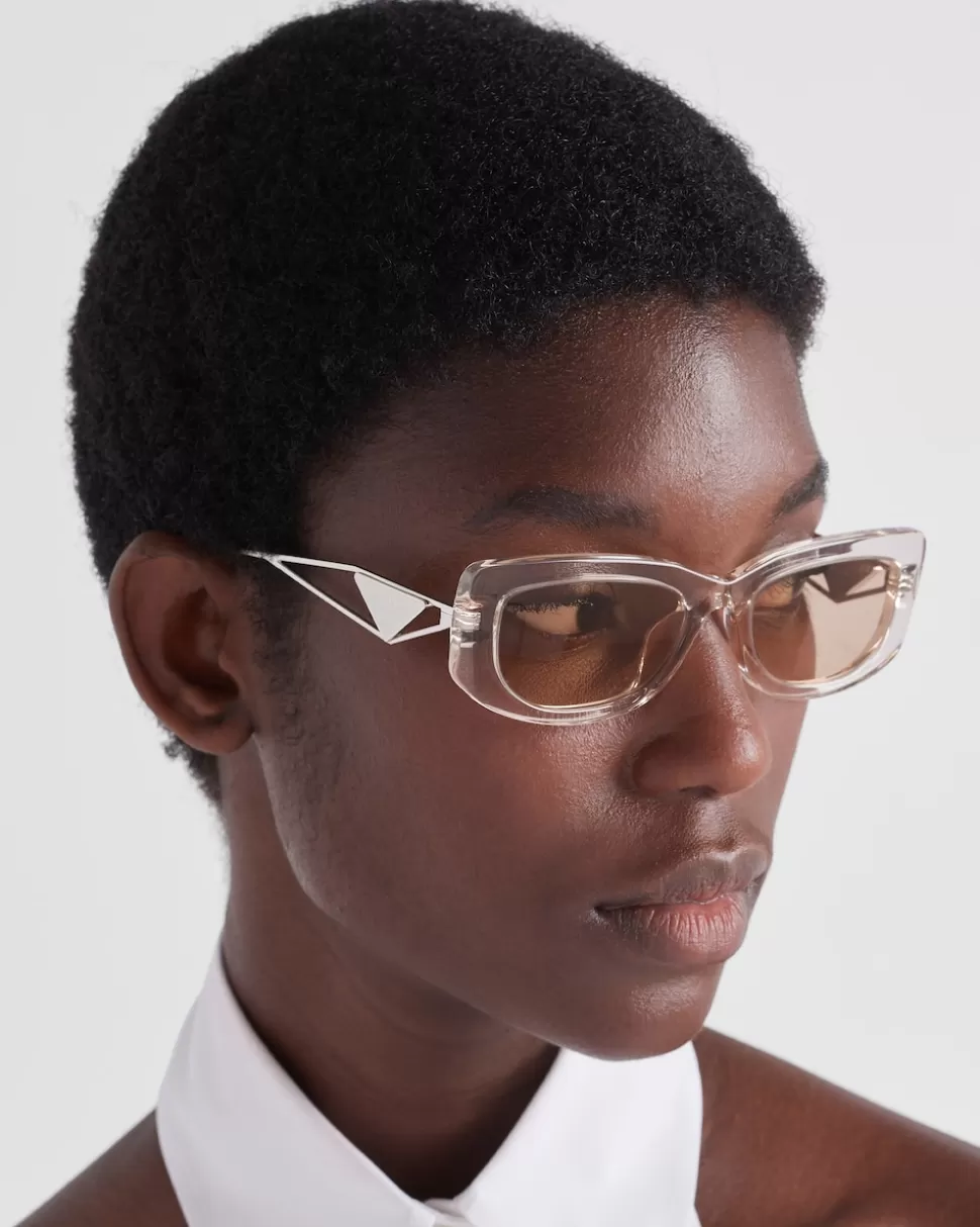 Prada Gafas De Sol Con Logo Triangular^Mujer GAFAS DE SOL