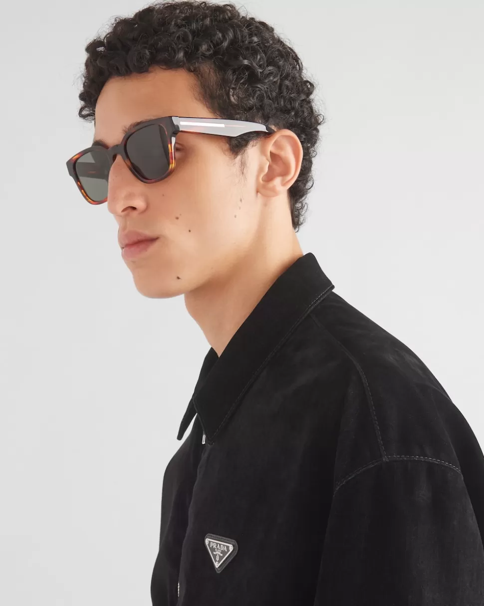 Prada Gafas De Sol Con Una Icónica Placa De Metal^Hombre GAFAS DE SOL