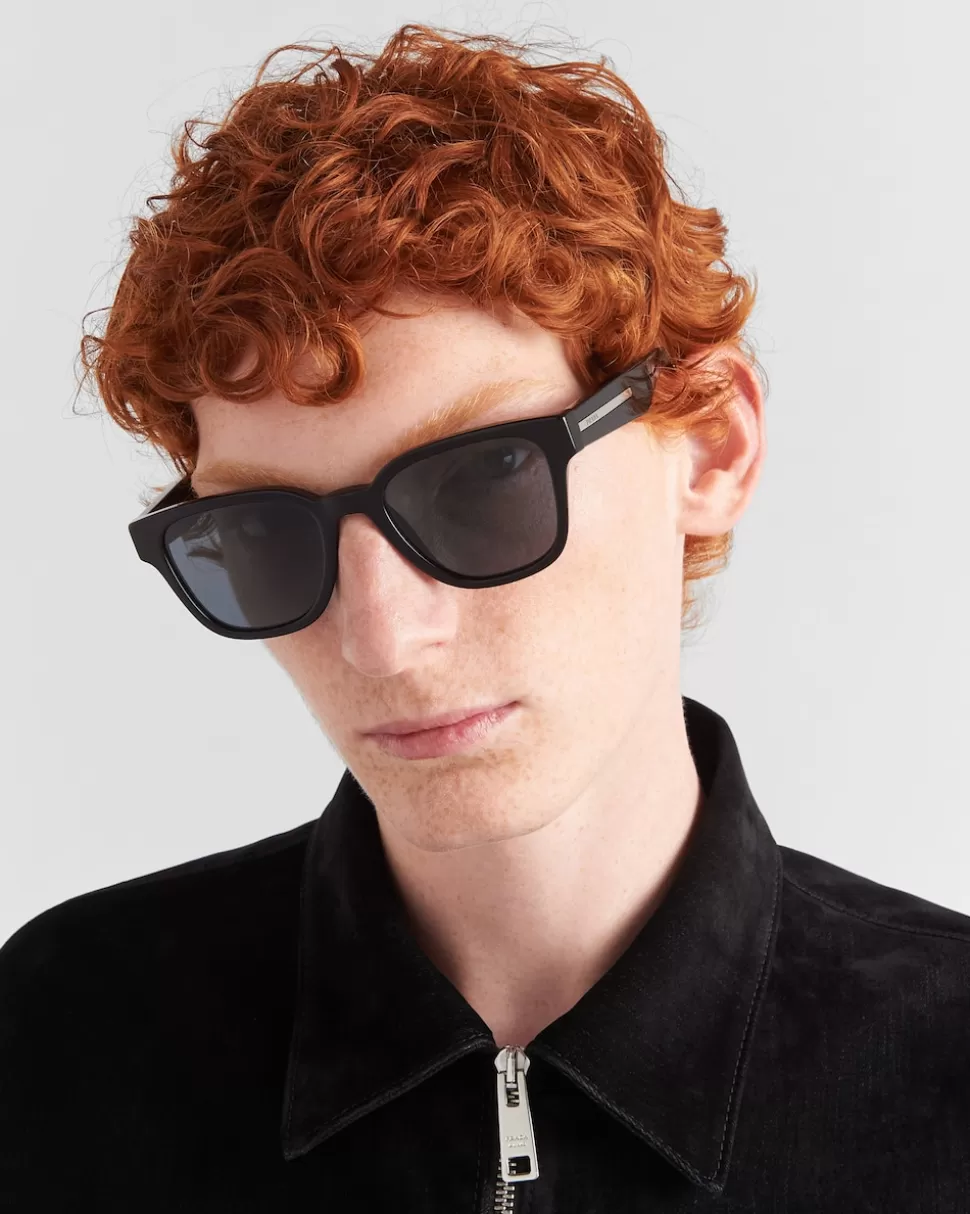 Prada Gafas De Sol Con Una Icónica Placa De Metal^Hombre GAFAS DE SOL
