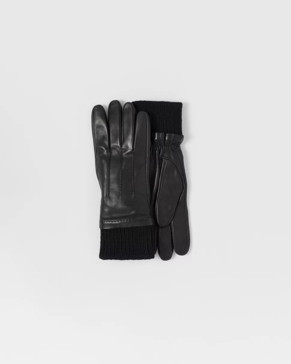 Prada Guantes De Piel^Hombre SOMBREROS Y GUANTES