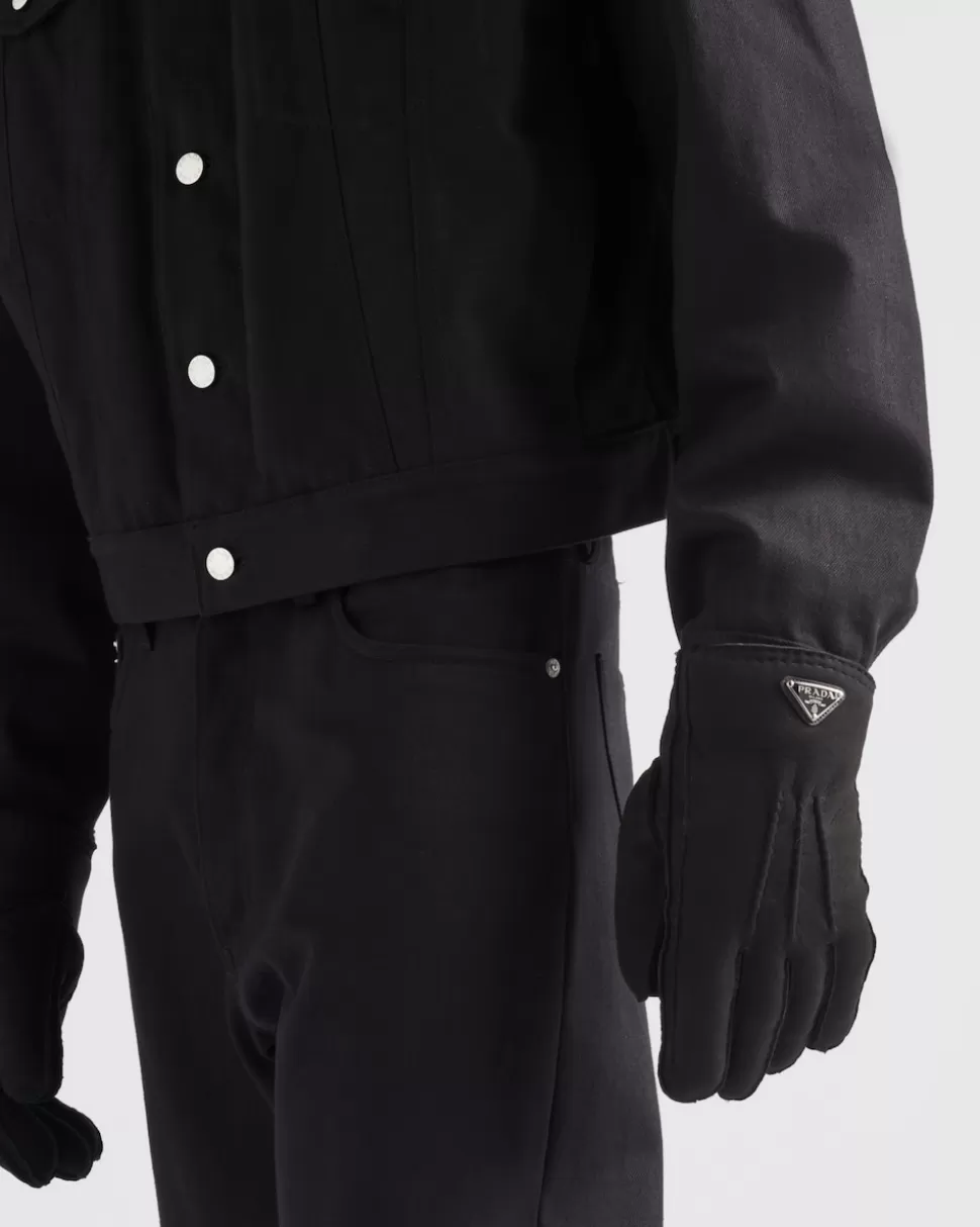 Prada Guantes En Ante De Piel De Oveja^Hombre SOMBREROS Y GUANTES
