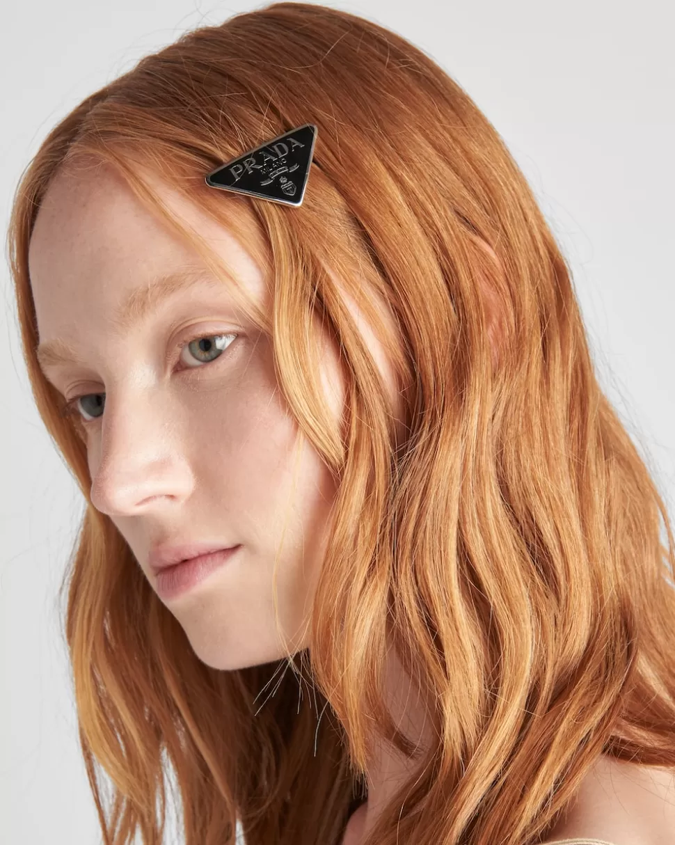 Prada Horquilla Para El Cabello De Metal^Mujer DIADEMAS Y ACCESORIOS PARA EL PELO