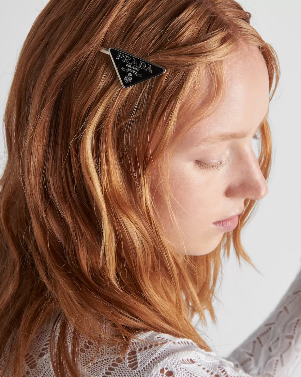 Prada Horquillas Del Pelo De Metal^Mujer DIADEMAS Y ACCESORIOS PARA EL PELO