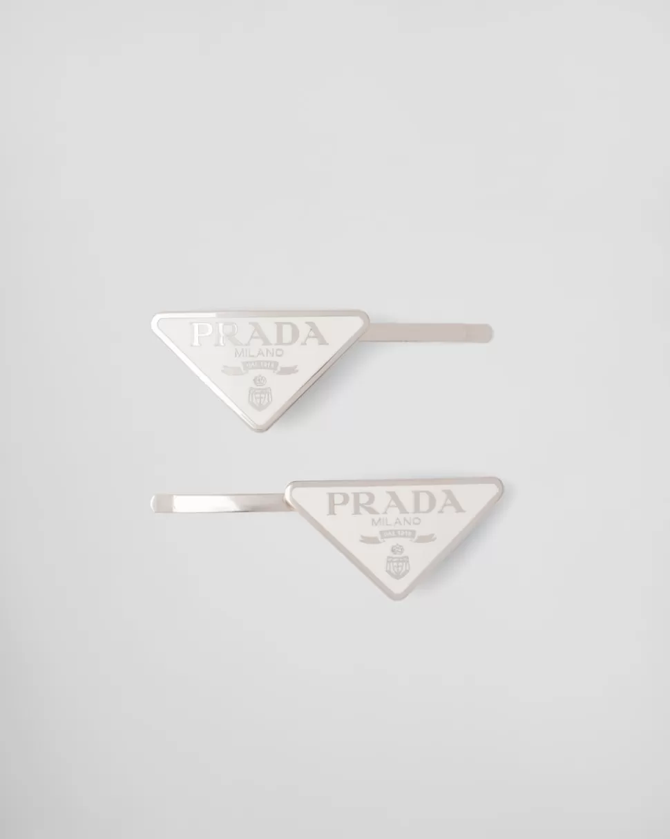 Prada Horquillas Del Pelo De Metal^Mujer DIADEMAS Y ACCESORIOS PARA EL PELO