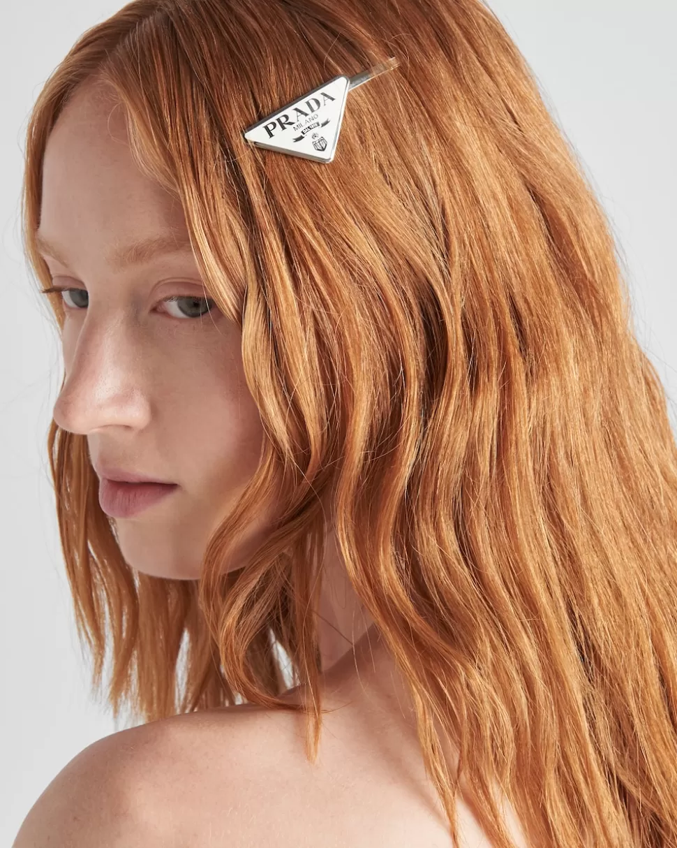 Prada Horquillas Del Pelo De Metal^Mujer DIADEMAS Y ACCESORIOS PARA EL PELO