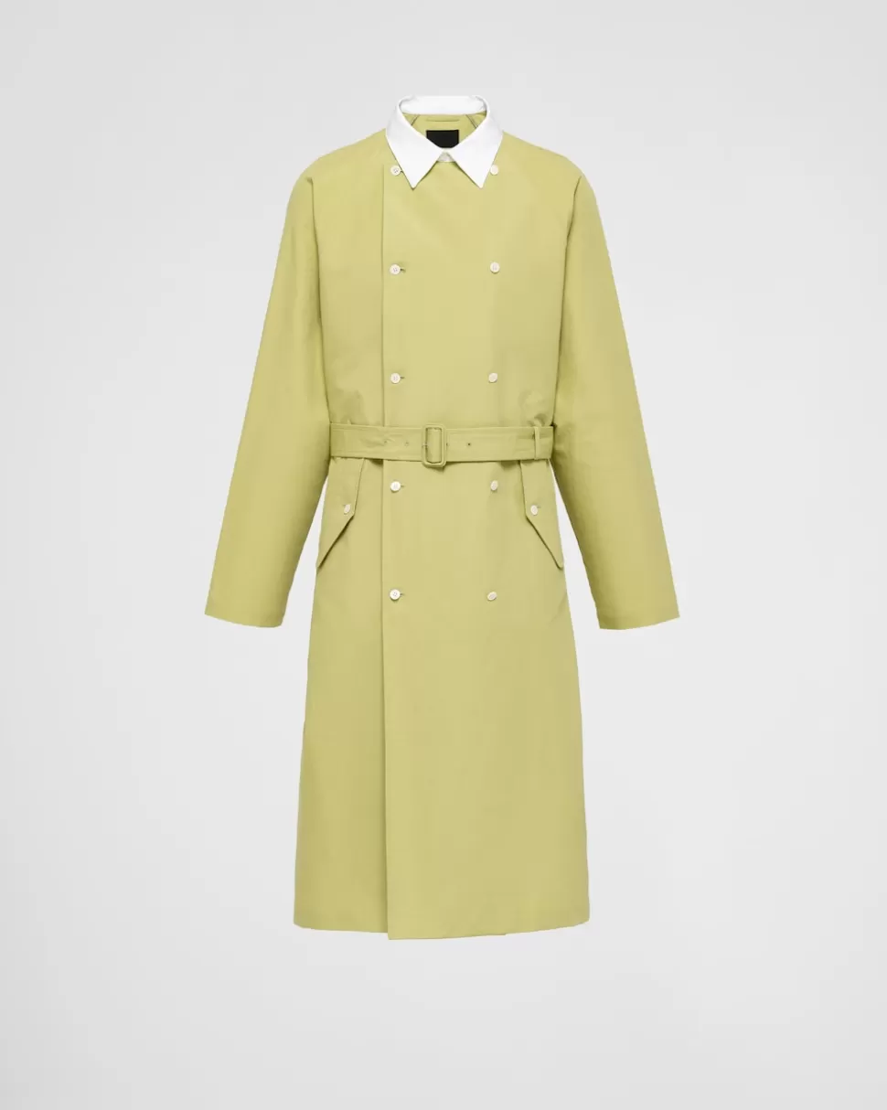 Prada Impermeable De Algodón^Hombre CHAQUETAS Y ABRIGOS