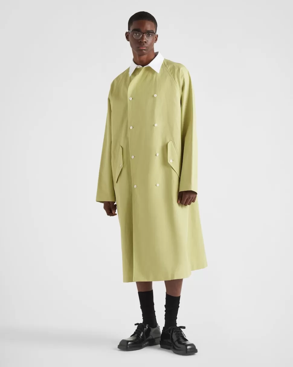 Prada Impermeable De Algodón^Hombre CHAQUETAS Y ABRIGOS
