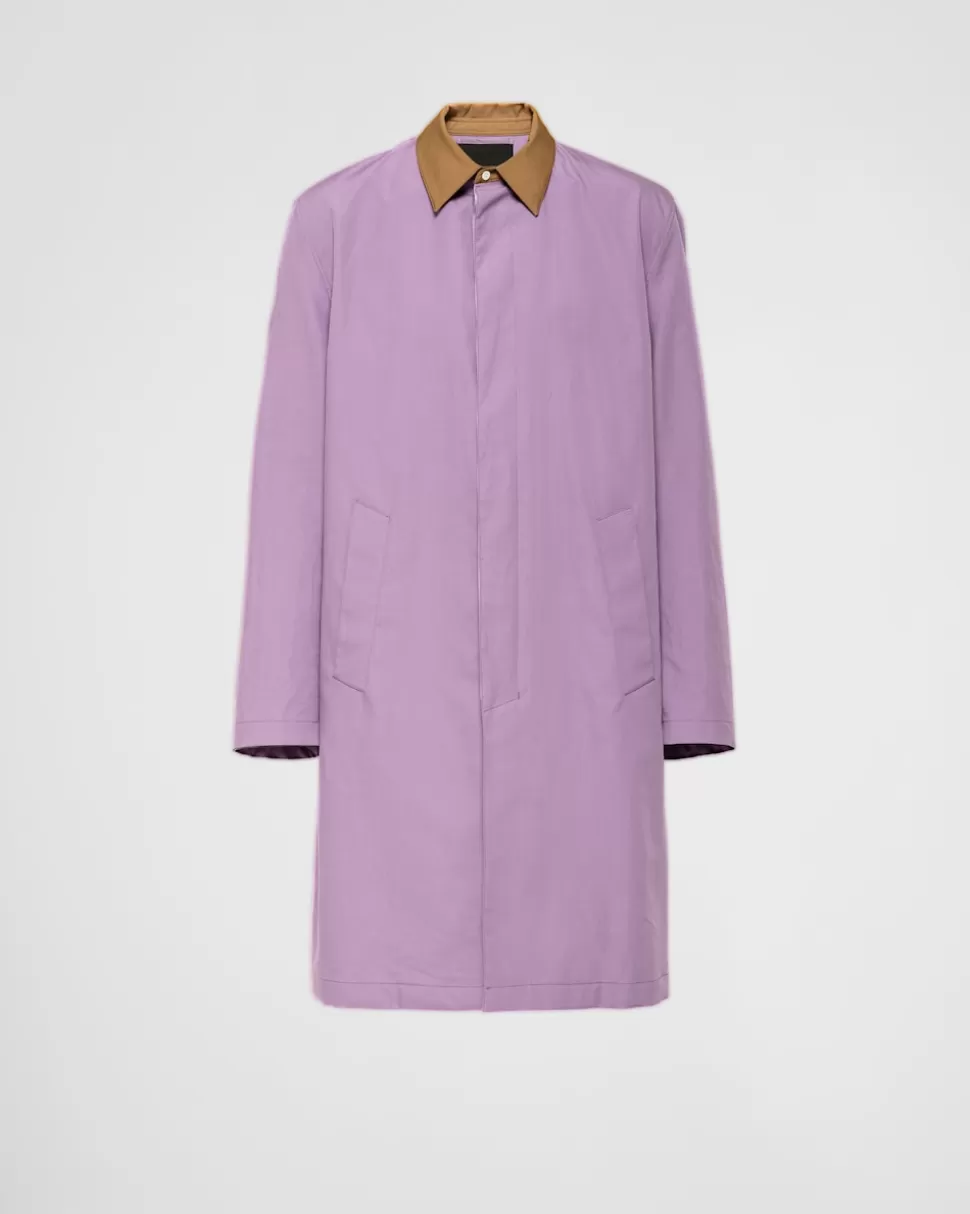Prada Impermeable De Algodón^Hombre CHAQUETAS Y ABRIGOS
