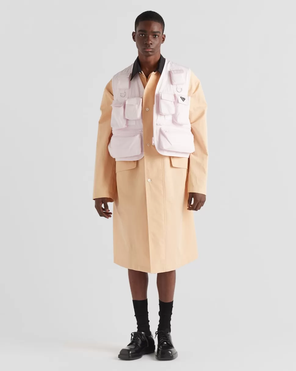 Prada Impermeable De Algodón^Hombre CHAQUETAS Y ABRIGOS