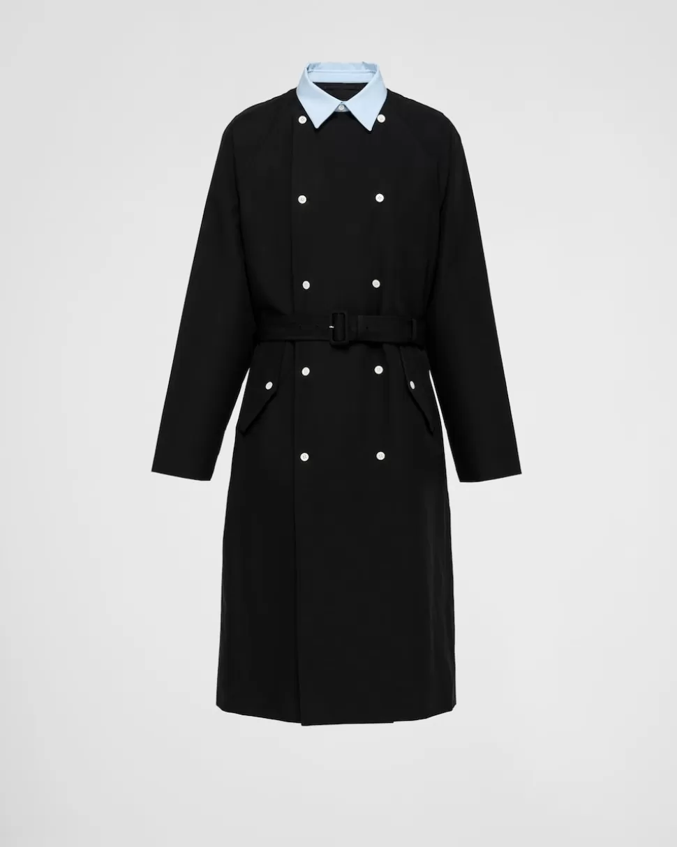 Prada Impermeable De Algodón^Hombre CHAQUETAS Y ABRIGOS