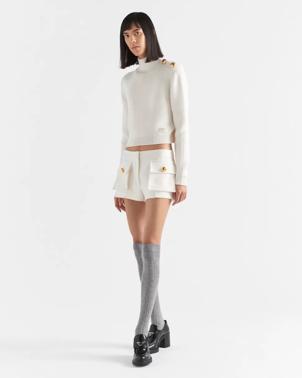 Prada Jersey Con Cuello Alto De Lana^Mujer TEJIDOS DE PUNTO