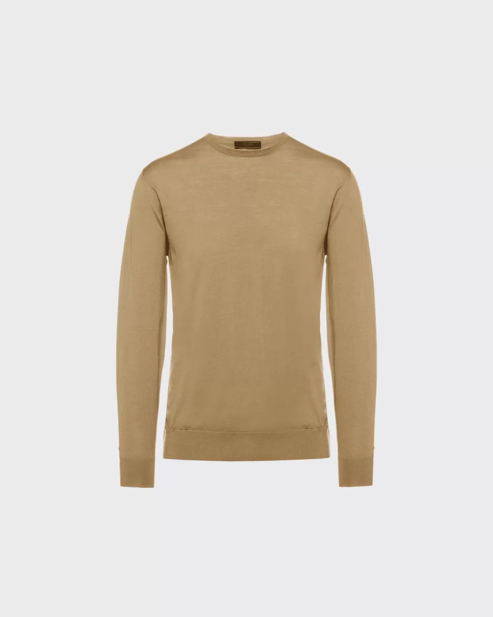 Prada Jersey Con Cuello Redondo De Lana De Estambre^Hombre TEJIDOS DE PUNTO