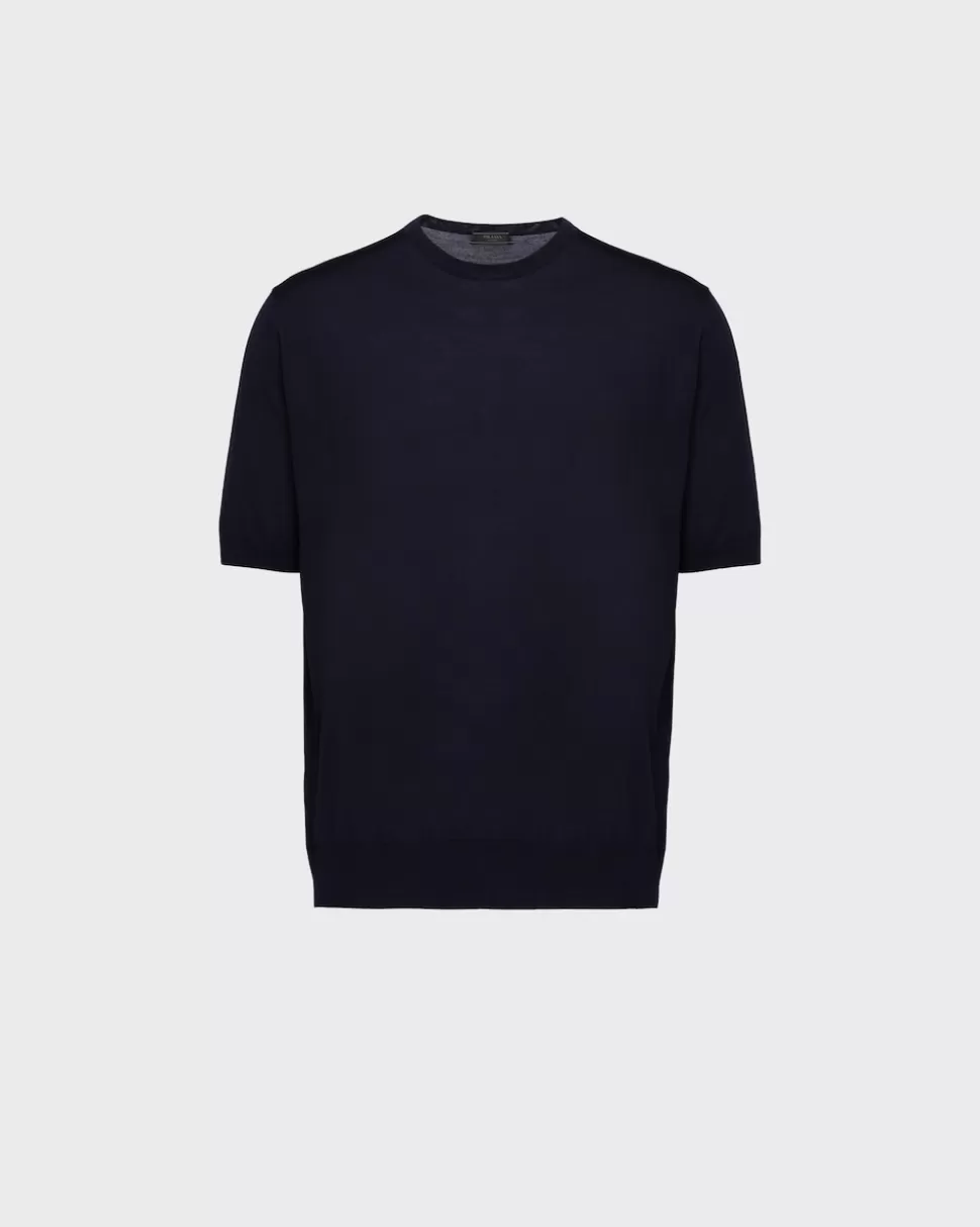 Prada Jersey Con Cuello Redondo De Lana De Estambre^Hombre TEJIDOS DE PUNTO