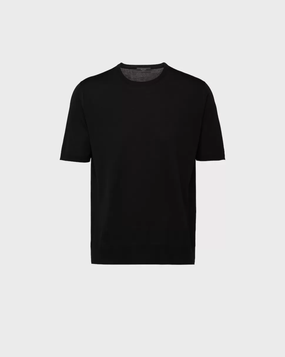 Prada Jersey Con Cuello Redondo De Lana De Estambre^Hombre TEJIDOS DE PUNTO