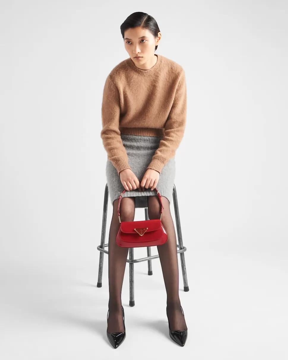 Prada Jersey De Cachemir Con Cuello Redondo^Mujer TEJIDOS DE PUNTO