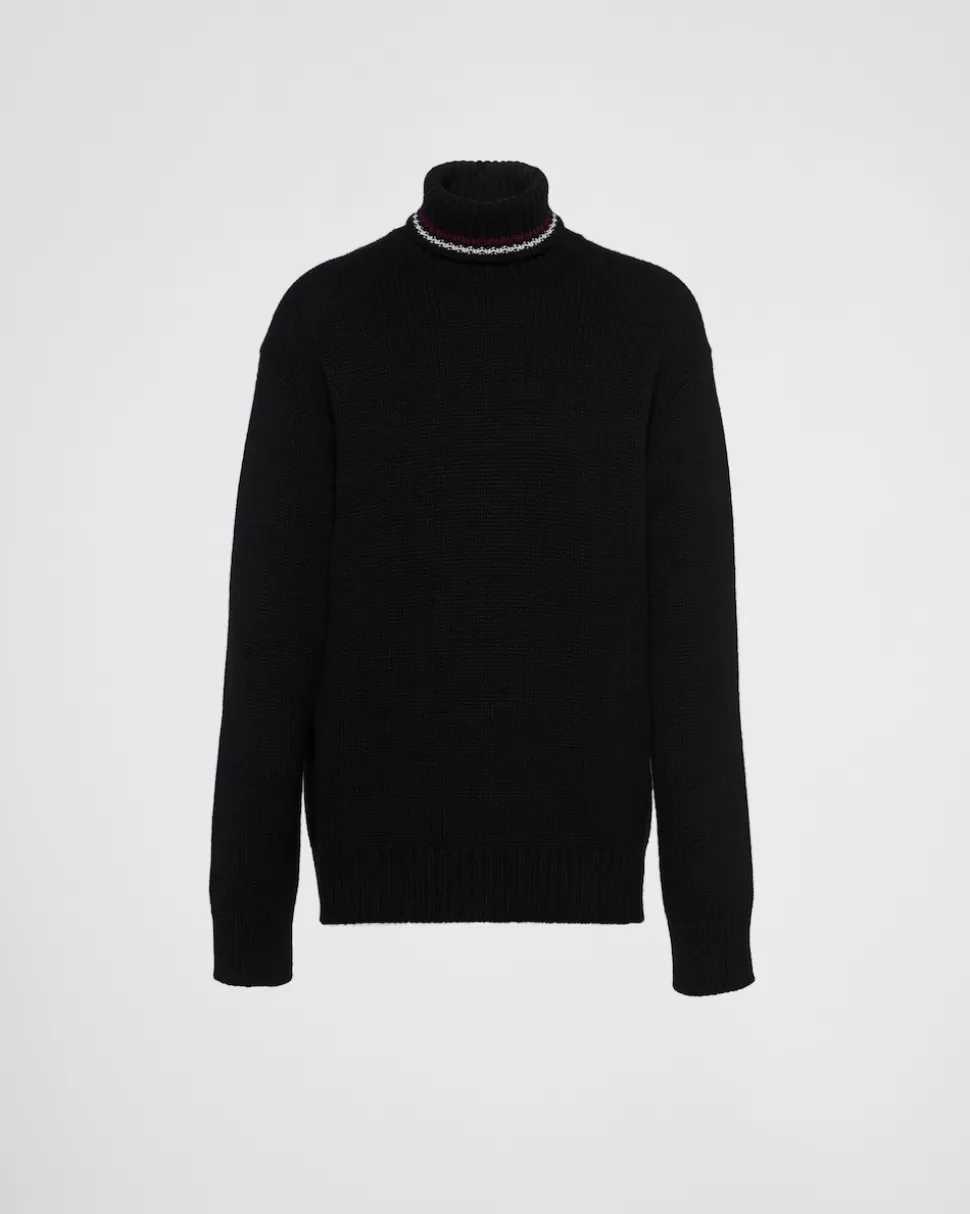 Prada Jersey De Cuello Alto De Cachemir^Hombre TEJIDOS DE PUNTO