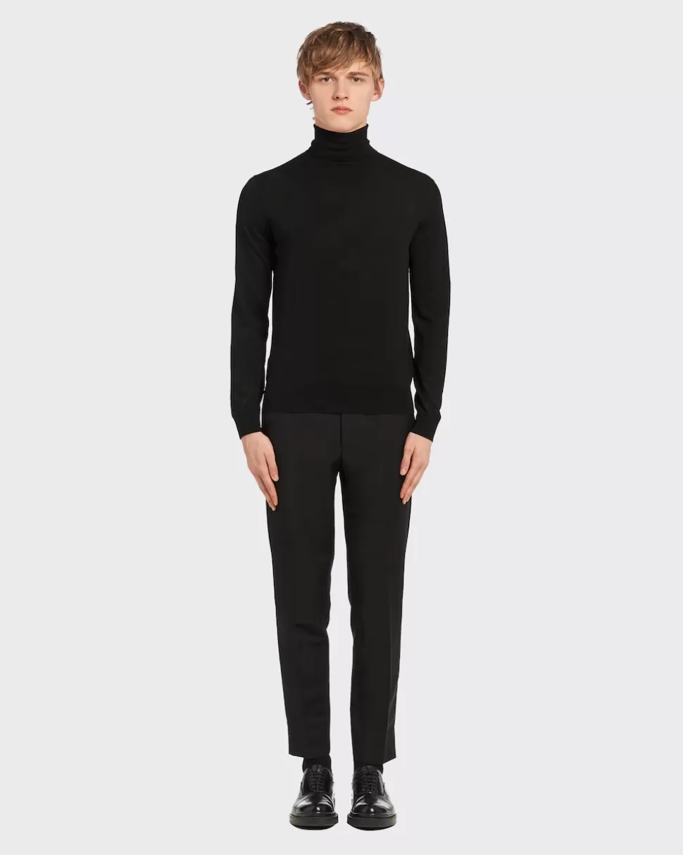 Prada Jersey De Cuello Alto De Lana^Hombre TEJIDOS DE PUNTO