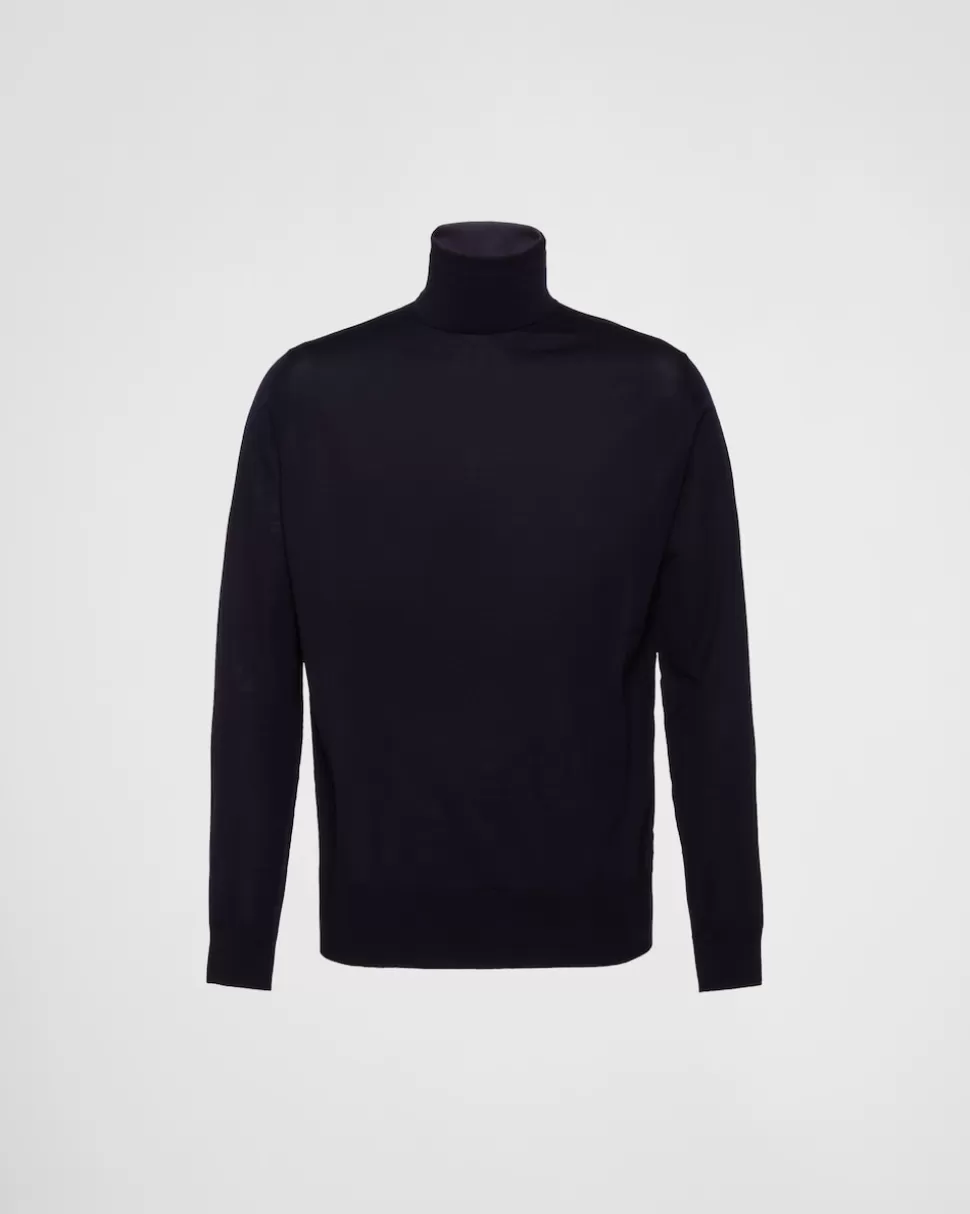 Prada Jersey De Cuello Alto De Lana^Hombre TEJIDOS DE PUNTO