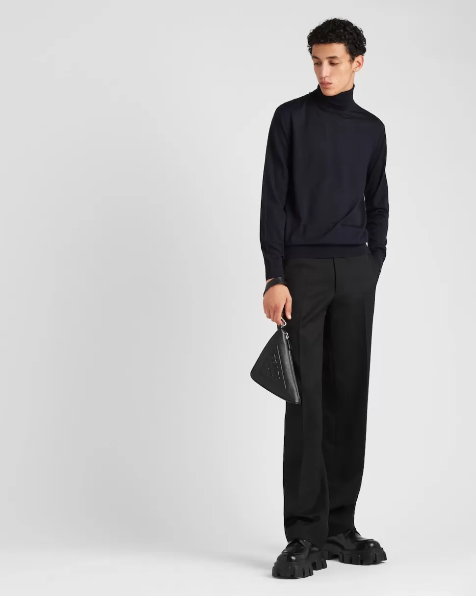 Prada Jersey De Cuello Alto De Lana^Hombre TEJIDOS DE PUNTO