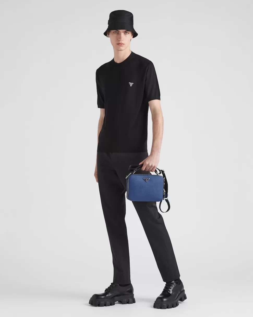 Prada Jersey De Cuello Redondo De Lana Superfina^Hombre TEJIDOS DE PUNTO
