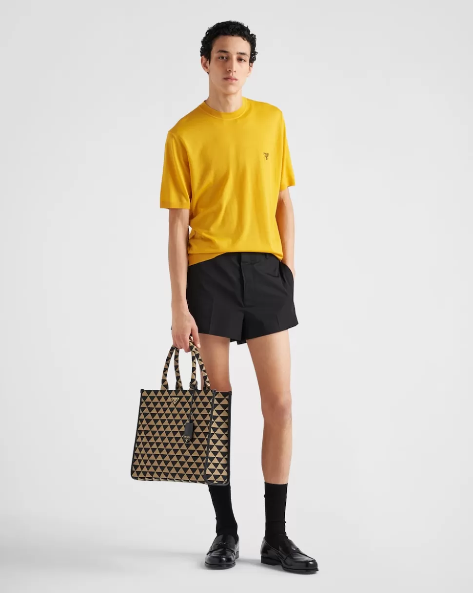Prada Jersey De Cuello Redondo De Lana Superfina^Hombre TEJIDOS DE PUNTO