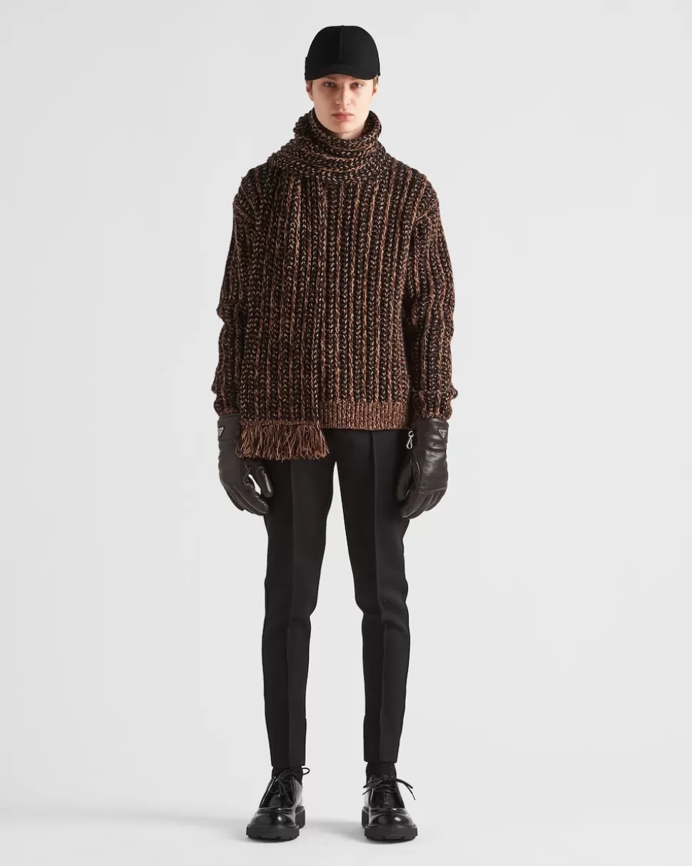 Prada Jersey De Lana Y Cachemir Con Cuello Redondo^Hombre TEJIDOS DE PUNTO