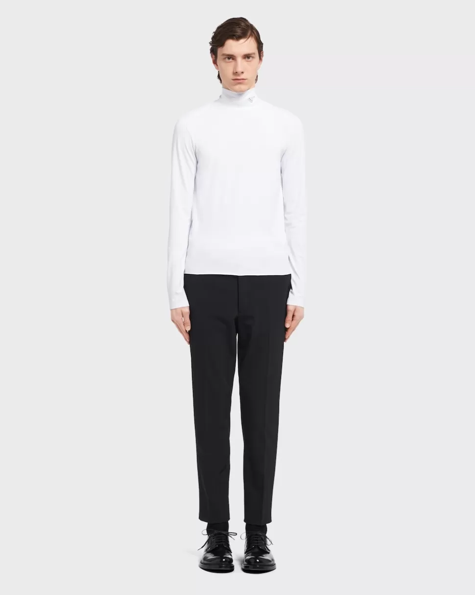 Prada Jersey Técnico De Cuello Alto^Hombre CAMISETAS Y POLOS