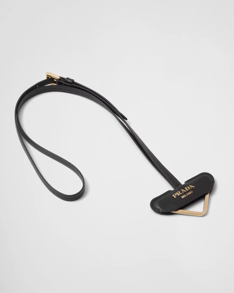 Prada Llavero De Metal Y Piel^Mujer ACCESORIOS TECNOLÓGICOS Y LLAVEROS