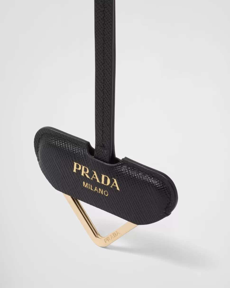 Prada Llavero De Metal Y Piel^Mujer ACCESORIOS TECNOLÓGICOS Y LLAVEROS