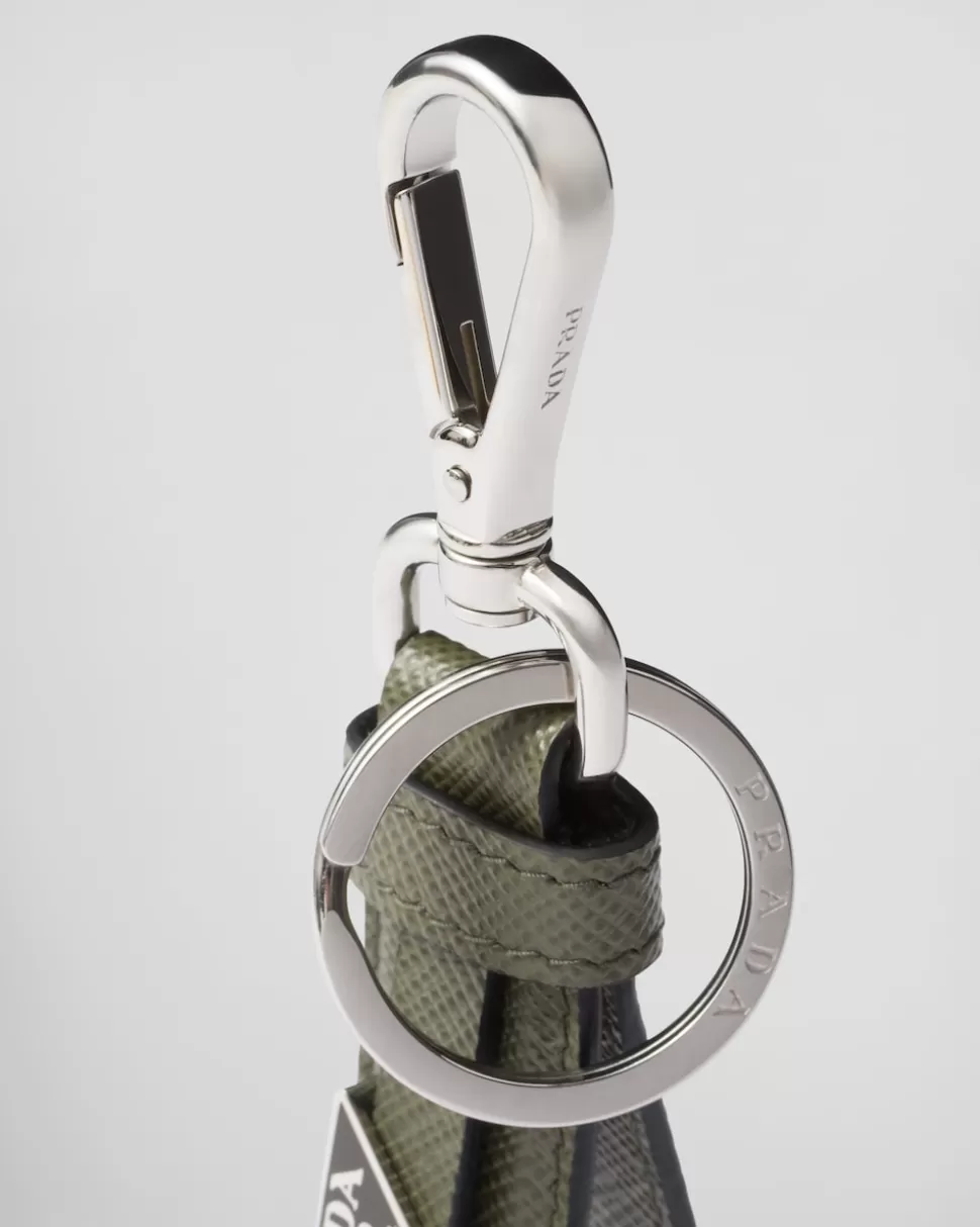 Prada Llavero De Piel Saffiano^Hombre ACCESORIOS TECNOLÓGICOS Y LLAVEROS