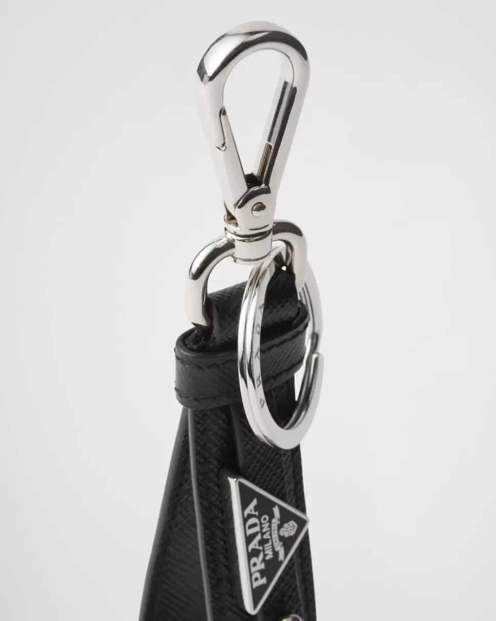 Prada Llavero De Piel Saffiano^Hombre ACCESORIOS TECNOLÓGICOS Y LLAVEROS