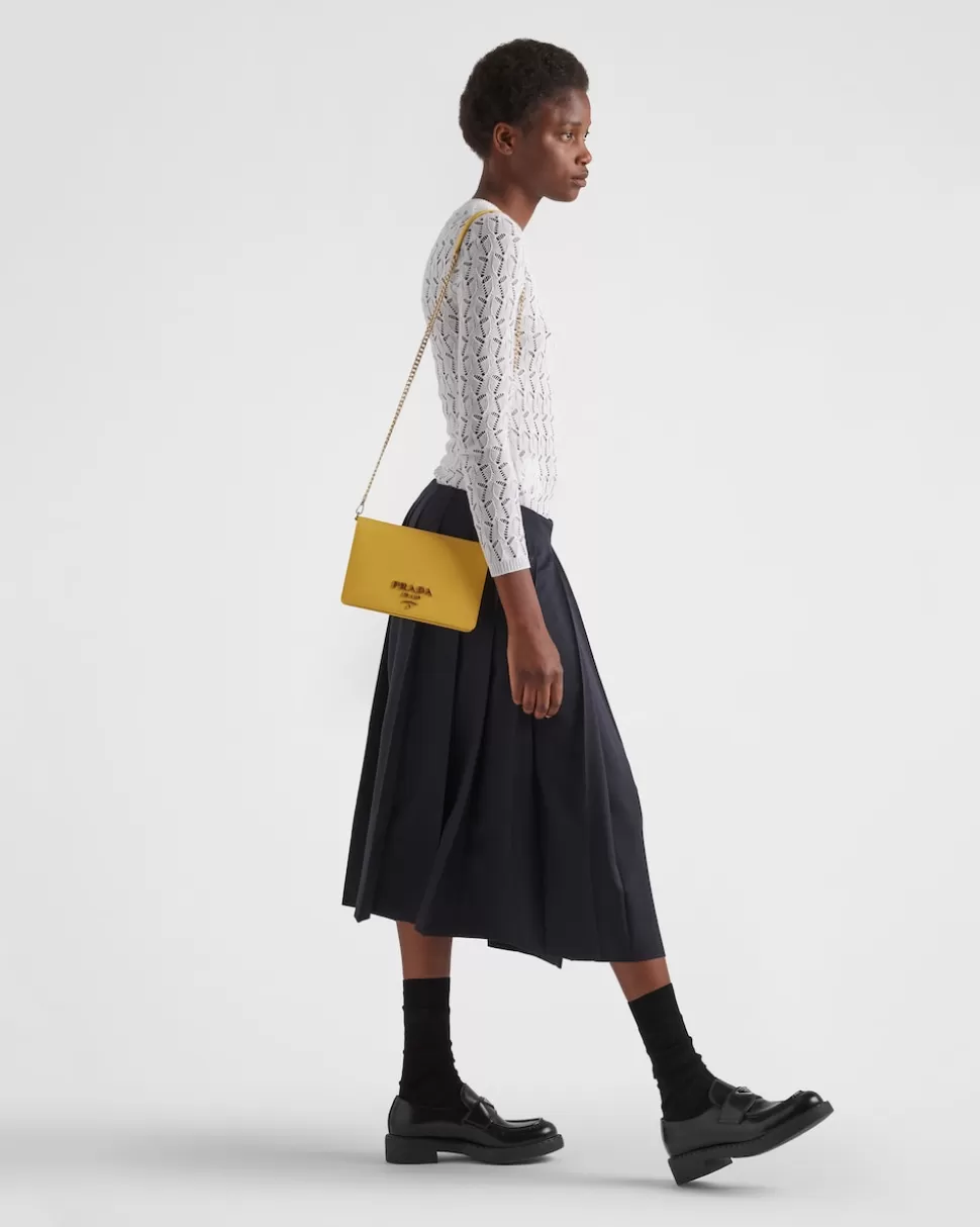 Prada Minibolso De Piel Saffiano^Mujer MINIBOLSOS | MINIBOLSOS