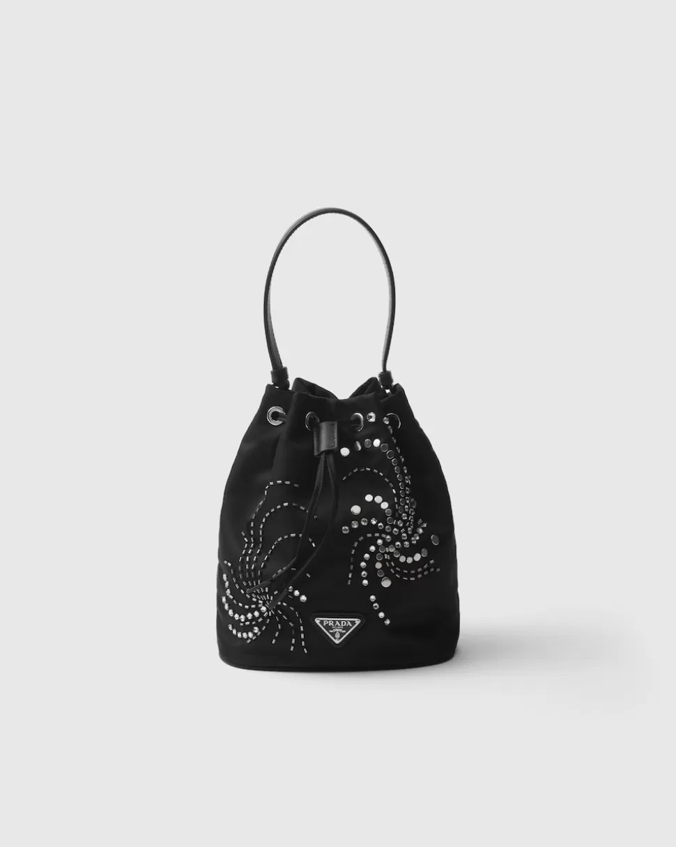 Prada Minibolso De Re-nylon Bordado^Mujer MINIBOLSOS | MINIBOLSOS