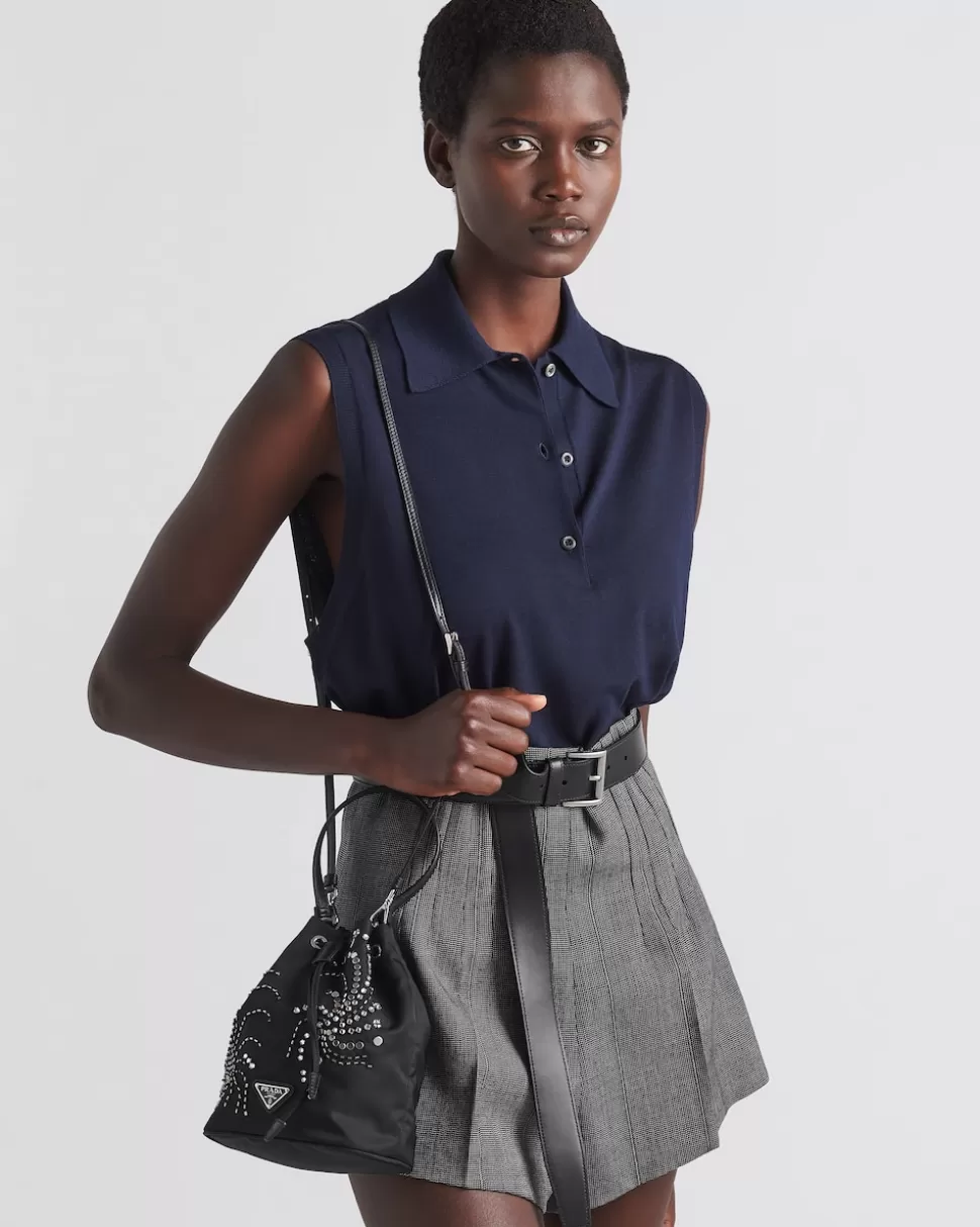 Prada Minibolso De Re-nylon Bordado^Mujer MINIBOLSOS | MINIBOLSOS