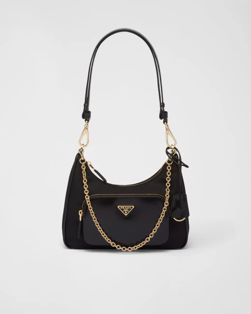 Prada Minibolso De Re-nylon Y Piel Cepillada^Mujer PRADA RE-EDITION | MINIBOLSOS