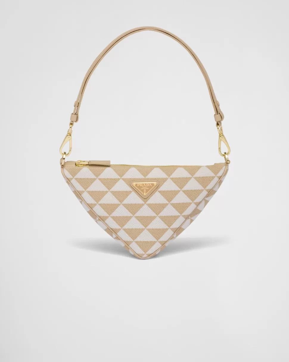 Prada Minibolso De Tejido De Jacquard Bordado^Mujer MINIBOLSOS | MINIBOLSOS